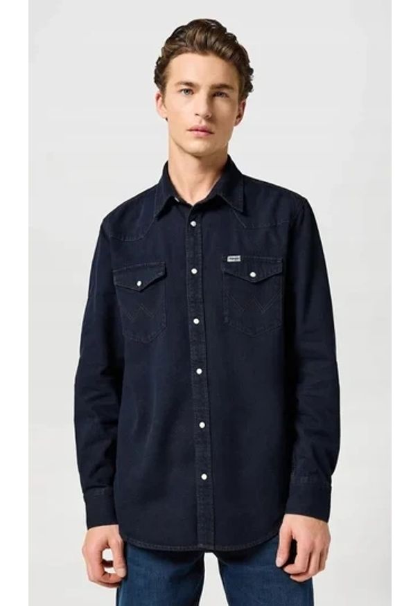 Wrangler - MESKA KOSZULA WRANGLER WESTERN SHIRT MIDNIGHT RODEO 112357193