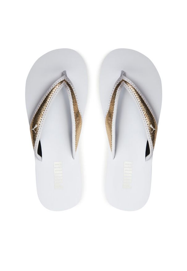 Puma Japonki Sandy Flip Metallic Shine 700511-01 Biały. Kolor: biały. Materiał: materiał