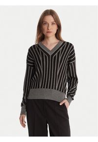 DKNY Sweter P5MSDZ52 Szary Regular Fit. Kolor: szary. Materiał: wiskoza #1