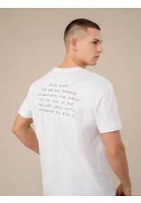 outhorn - T-shirt z nadrukiem męski. Okazja: na co dzień. Materiał: jersey, bawełna. Wzór: nadruk. Styl: casual #6