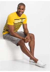 bonprix - Bermudy dżinsowe ze stretchem, regular fit. Kolor: szary. Styl: elegancki #3