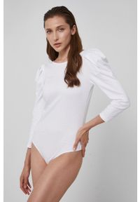 Karl Lagerfeld - Bluzka bawełniana. Kolor: biały. Materiał: bawełna #2