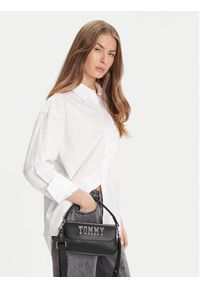 Tommy Jeans Torebka Tjw Everywhere Flap Crossover AW0AW17391 Czarny. Kolor: czarny. Materiał: skórzane #6