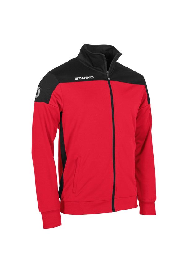 STANNO - Dziecięca bluza dresowa zapinana na zamek Stanno Pride. Kolor: czerwony, czarny, wielokolorowy. Materiał: dresówka. Sport: fitness