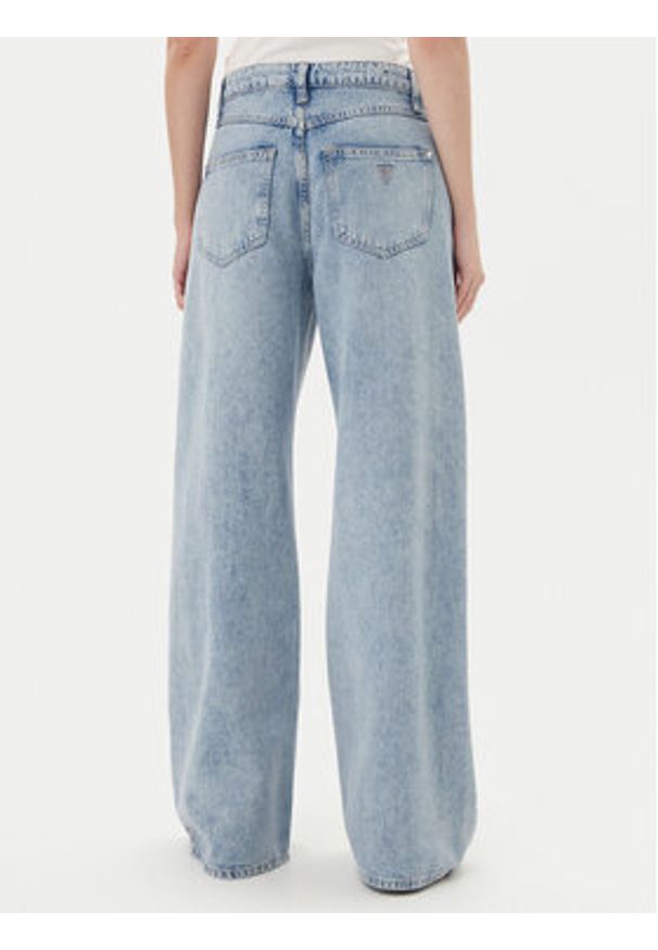 Guess Jeansy W5YA82 D5QKA Niebieski Wide Leg. Kolor: niebieski