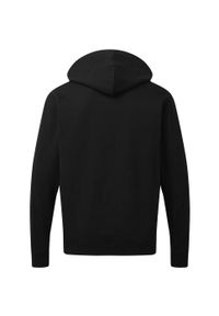 SG - Męska Bawełniana Bluza Z Kapturem. Typ kołnierza: kaptur. Kolor: czarny. Materiał: bawełna