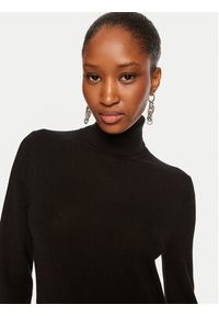 Calvin Klein Sukienka dzianinowa K20K207485 Czarny Regular Fit. Kolor: czarny. Materiał: wełna