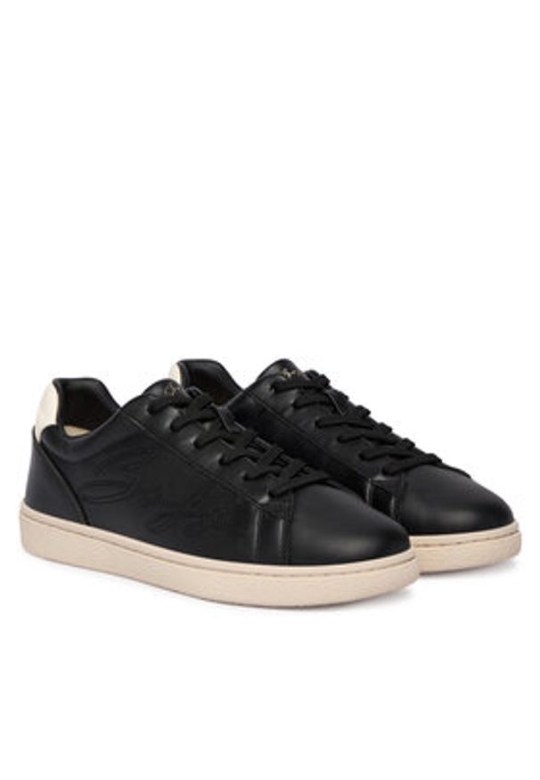 BOSS Sneakersy Everlynn 50563441 Czarny. Kolor: czarny. Materiał: skóra