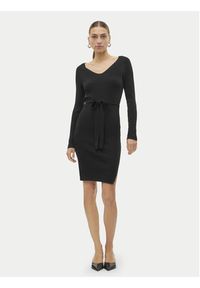Vero Moda Sukienka dzianinowa Saba 10309320 Czarny Slim Fit. Kolor: czarny. Materiał: syntetyk #3