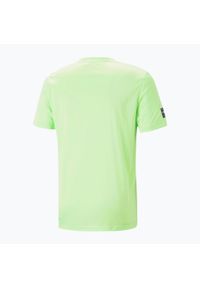 Puma - T-shirt treningowy męski PUMA Fit Logo Cf Graphic. Kolor: zielony