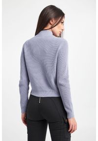 Elisabetta Franchi - SWETER ELISABETTA FRANCHI. Typ kołnierza: kołnierzyk stójkowy. Materiał: zamsz #3