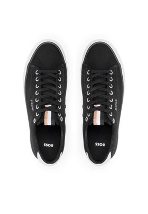 BOSS - Boss Tenisówki Aiden 50470866 10242000 01 Czarny. Kolor: czarny. Materiał: materiał