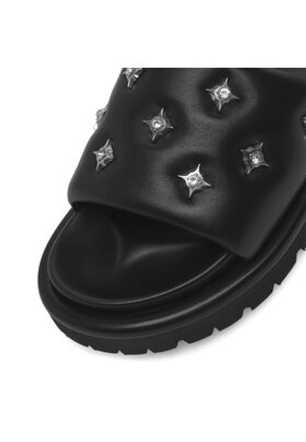 Badura Klapki WFA2591-2Z Czarny. Kolor: czarny. Materiał: skóra