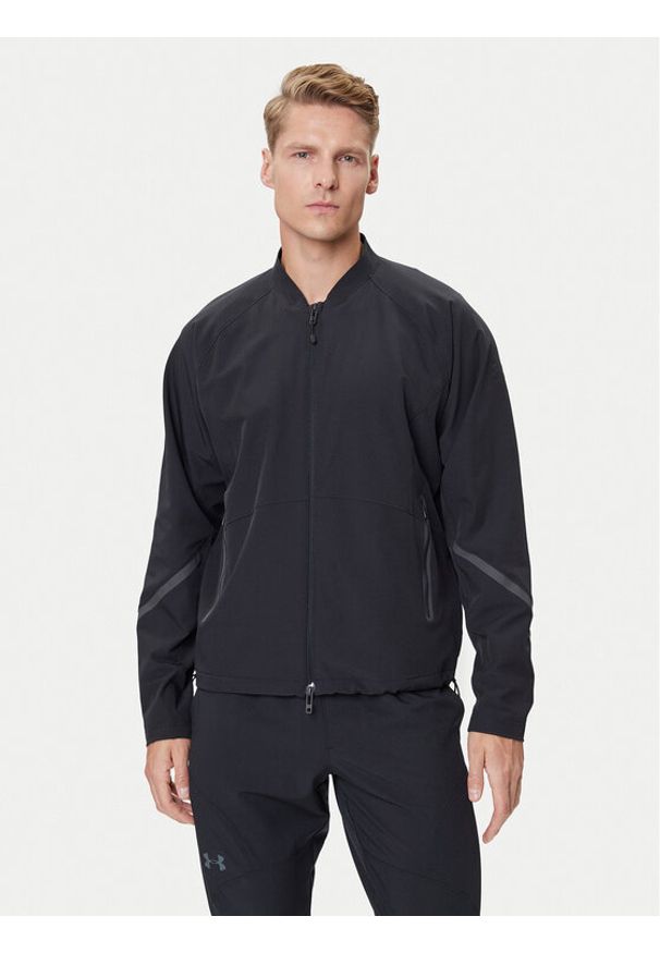 Under Armour Kurtka przejściowa Ua Unstoppable Bomber 1377170-001 Czarny Loose Fit. Kolor: czarny. Materiał: syntetyk