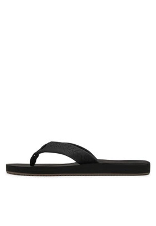Quiksilver Japonki AQYL101091 Czarny. Kolor: czarny. Materiał: skóra, nubuk