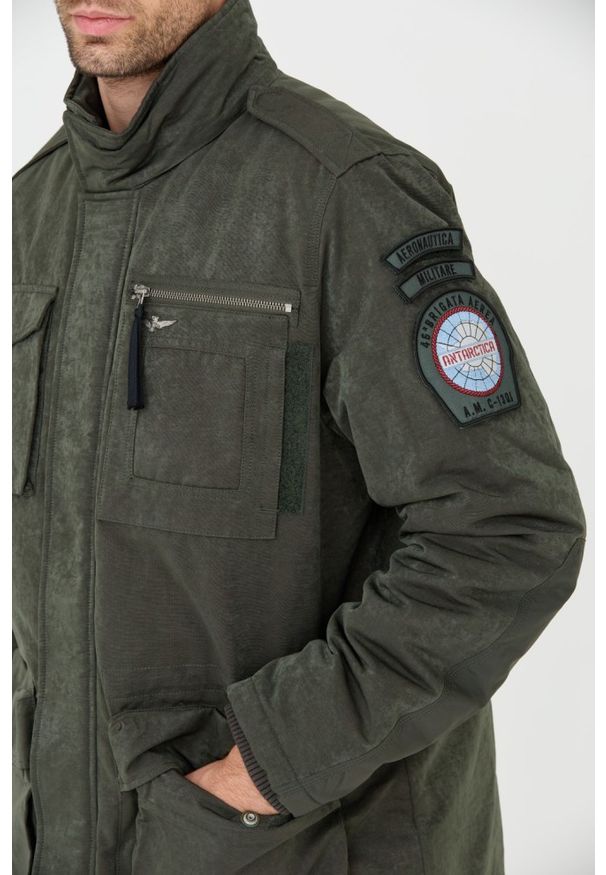 Aeronautica Militare - AERONAUTICA MILITARE Zielona kurtka. Kolor: zielony