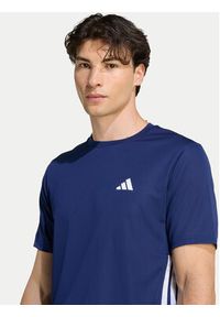 Adidas - adidas Koszulka techniczna Workout Essentials Base 3-Stripes KD0701 Granatowy Regular Fit. Kolor: niebieski. Materiał: syntetyk #3