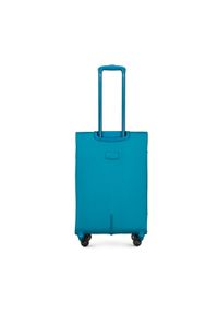 Wittchen - Zestaw jednokolorowych walizek miękkich turkusowy. Kolor: turkusowy. Materiał: poliester #9