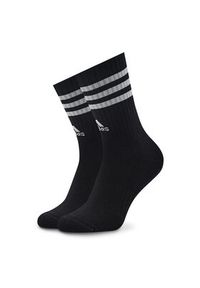 Adidas - adidas Skarpety długie 3-Stripes Cushioned Crew Socks 3 Pairs IC1321 Czarny. Kolor: czarny. Materiał: bawełna