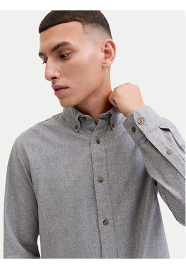 Jack & Jones - Jack&Jones Komplet 2 koszul Blubarkley 12294328 Szary Regular Fit. Kolor: szary. Materiał: bawełna
