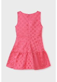 Mayoral sukienka dziecięca kolor różowy mini rozkloszowana. Kolor: różowy. Typ sukienki: rozkloszowane. Długość: mini