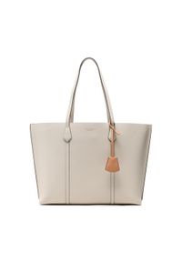 Tory Burch Torebka Perry Triple-Compartment Tote 81932 Biały. Kolor: biały. Materiał: skórzane