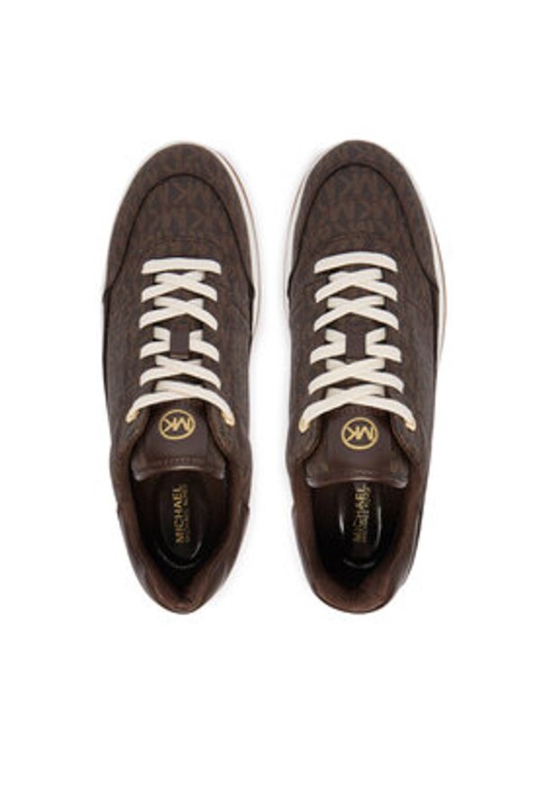 MICHAEL Michael Kors Sneakersy Hayes 43S5HYFS2B Brązowy. Kolor: brązowy. Materiał: skóra