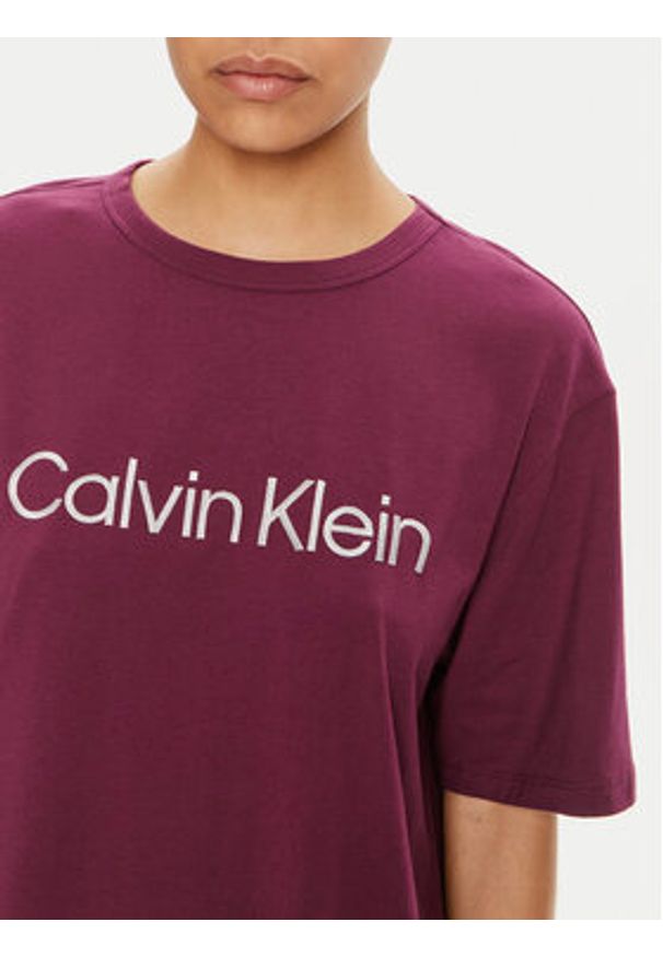 Calvin Klein Underwear T-Shirt 000QS7069E Fioletowy Relaxed Fit. Kolor: fioletowy. Materiał: syntetyk, bawełna
