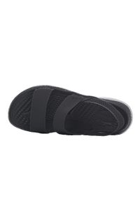 Sandały Kobieta Crocs Literide 360 Sandal czarny. Okazja: na plażę, na co dzień. Zapięcie: rzepy. Kolor: czarny, szary, wielokolorowy. Materiał: syntetyk, materiał. Sezon: lato. Styl: sportowy, casual, elegancki. Sport: turystyka piesza