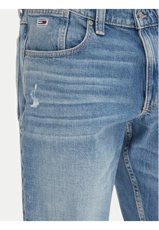 Tommy Jeans Szorty jeansowe Ronnie DM0DM21331 Niebieski Regular Fit. Kolor: niebieski. Materiał: bawełna