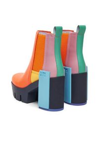 United Nude Botki Grip Chelsea Mid IV 1095992116 Pomarańczowy. Kolor: pomarańczowy. Materiał: skóra