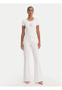 Fracomina T-Shirt FP26ST3001J42701 Biały Slim Fit. Kolor: biały. Materiał: syntetyk #5