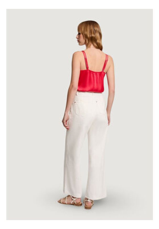 Morgan Top 242-OLAFI Koralowy Regular Fit. Kolor: pomarańczowy. Materiał: syntetyk