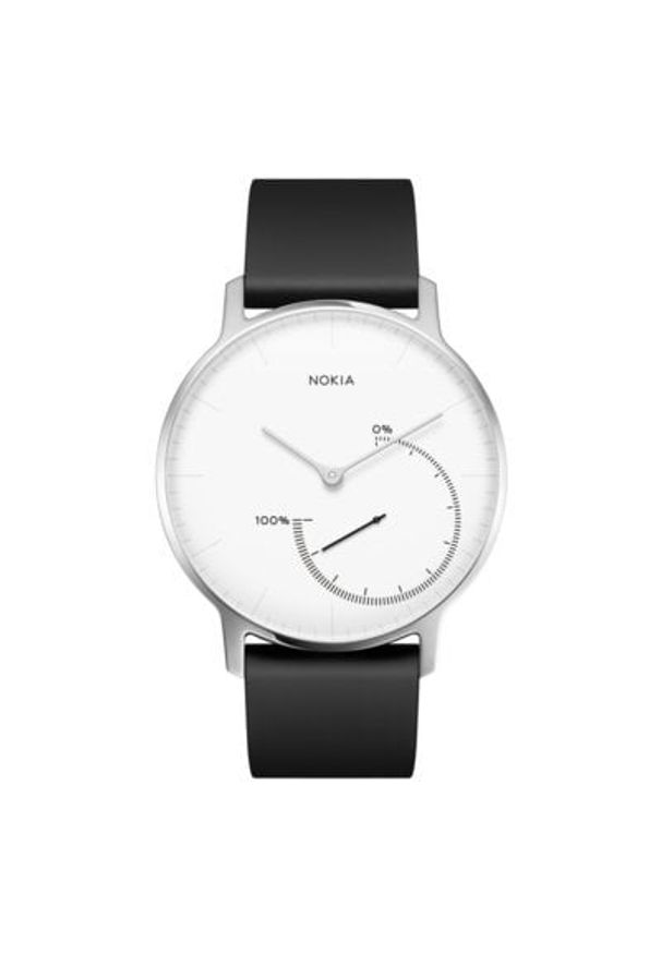 Zegarek sportowy NOKIA Activite Steel Biały. Kolor: biały. Styl: sportowy