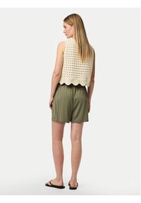 Pieces Szorty materiałowe Anora 17148783 Zielony Regular Fit. Kolor: zielony. Materiał: syntetyk
