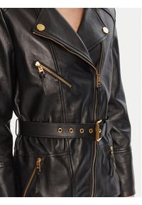 Elisabetta Franchi Kurtka skórzana GD-50Z-56E2-V1350 Czarny Regular Fit. Kolor: czarny. Materiał: skóra #3