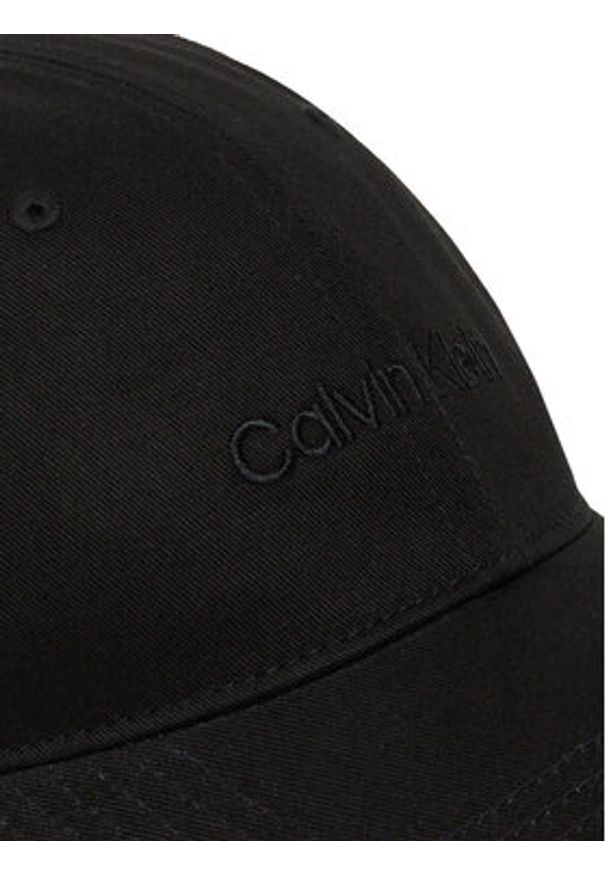 Calvin Klein Czapka z daszkiem Logo Embroidery LV04D5003G Czarny. Kolor: czarny. Materiał: bawełna, materiał