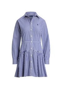 Polo Ralph Lauren Sukienka koszulowa 211972052001 Niebieski Regular Fit. Typ kołnierza: polo. Kolor: niebieski. Materiał: bawełna. Typ sukienki: koszulowe #3