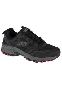 skechers - Buty trekkingowe męskie Skechers Hillcrest. Zapięcie: sznurówki. Kolor: czarny. Materiał: materiał, syntetyk, tkanina, skóra. Szerokość cholewki: normalna. Sport: turystyka piesza