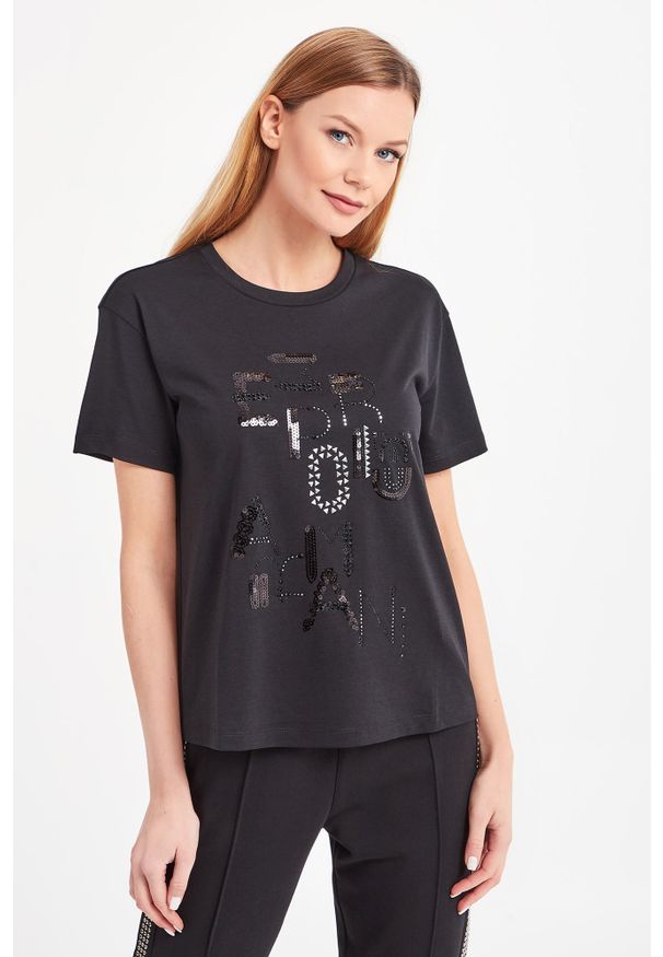 Emporio Armani - T-SHIRT EMPORIO ARMANI. Okazja: na co dzień. Materiał: materiał. Styl: casual