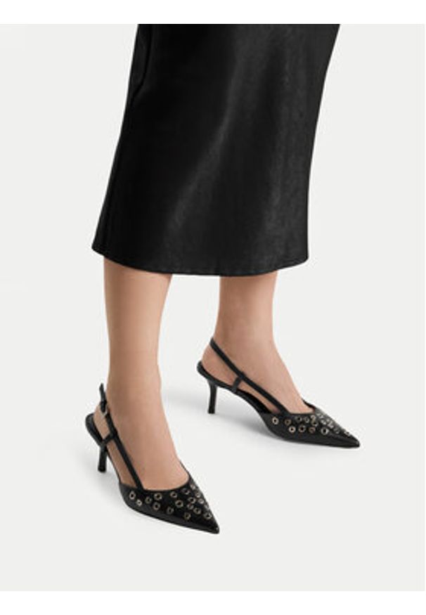 Badura Szpilki HYACINTH-V1681-411 Czarny. Kolor: czarny. Materiał: skóra. Obcas: na szpilce