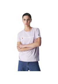 Koszulka sportowa damska Champion SS Tee. Kolor: różowy