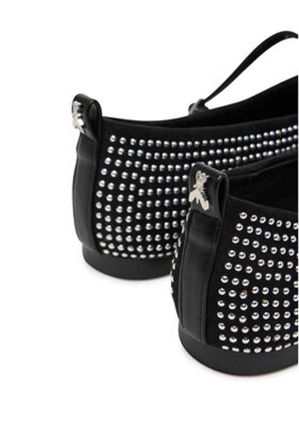 Patrizia Pepe Baleriny PPJ925.01 Czarny. Kolor: czarny. Materiał: materiał