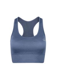 BESHAPED - Stanik Sportowy BeShaped Femme Force Bezszwowy. Kolor: niebieski. Materiał: nylon