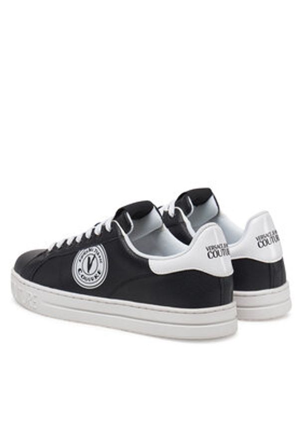 Versace Jeans Couture Sneakersy 78YA3SK1 Czarny. Kolor: czarny. Materiał: skóra