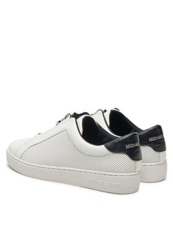 MICHAEL Michael Kors Sneakersy Keaton Zip Slip On 43R5KEFP1L Biały. Zapięcie: bez zapięcia. Kolor: biały. Materiał: skóra