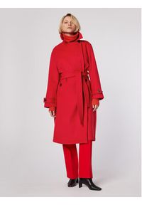 Simple Płaszcz przejściowy PLD502-04 Czerwony Relaxed Fit. Kolor: czerwony. Materiał: syntetyk #6