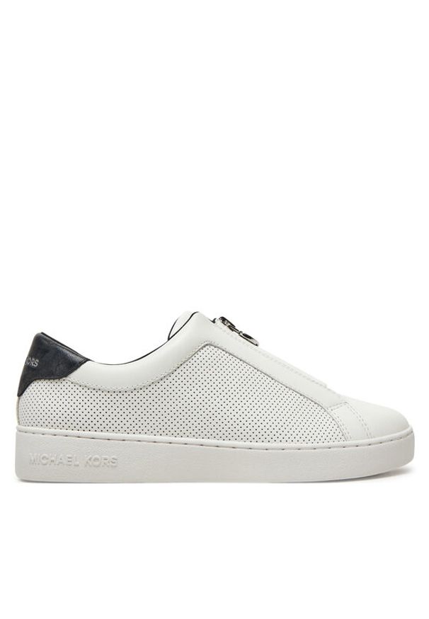 MICHAEL Michael Kors Sneakersy Keaton Zip Slip On 43R5KEFP1L Biały. Zapięcie: bez zapięcia. Kolor: biały. Materiał: skóra