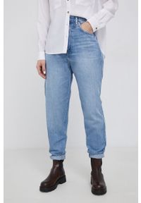Pepe Jeans Jeansy Rachel damskie high waist. Stan: podwyższony. Kolor: niebieski
