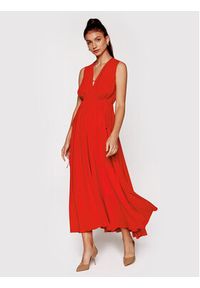 N°21 Sukienka koktajlowa 22I N2M0 H141 5111 Czerwony Regular Fit. Kolor: czerwony. Materiał: wiskoza. Styl: wizytowy #4